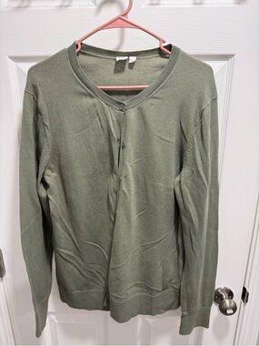 Light Olive Green Women’s Cardigan Sweater - GAP